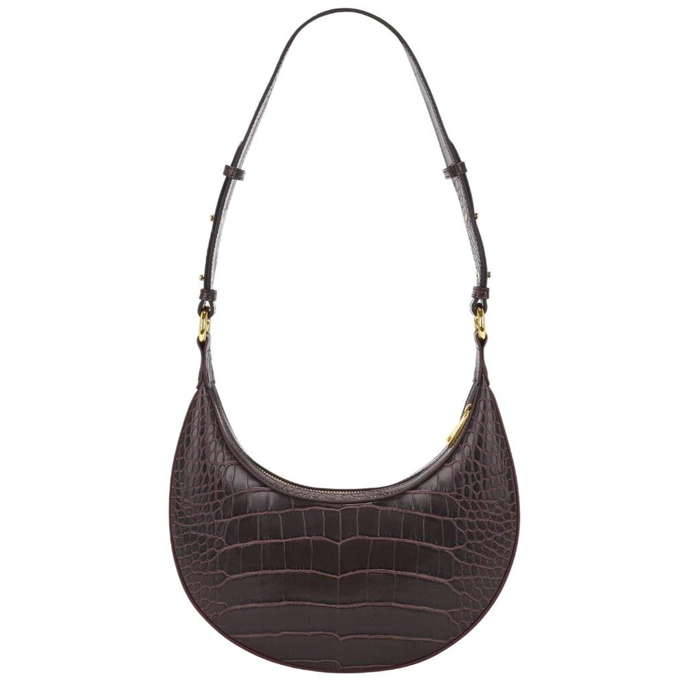 JW PEI Carly Saddle Bag in Brown Croc New Womens Shoulder Purse - Picture 4 of 14